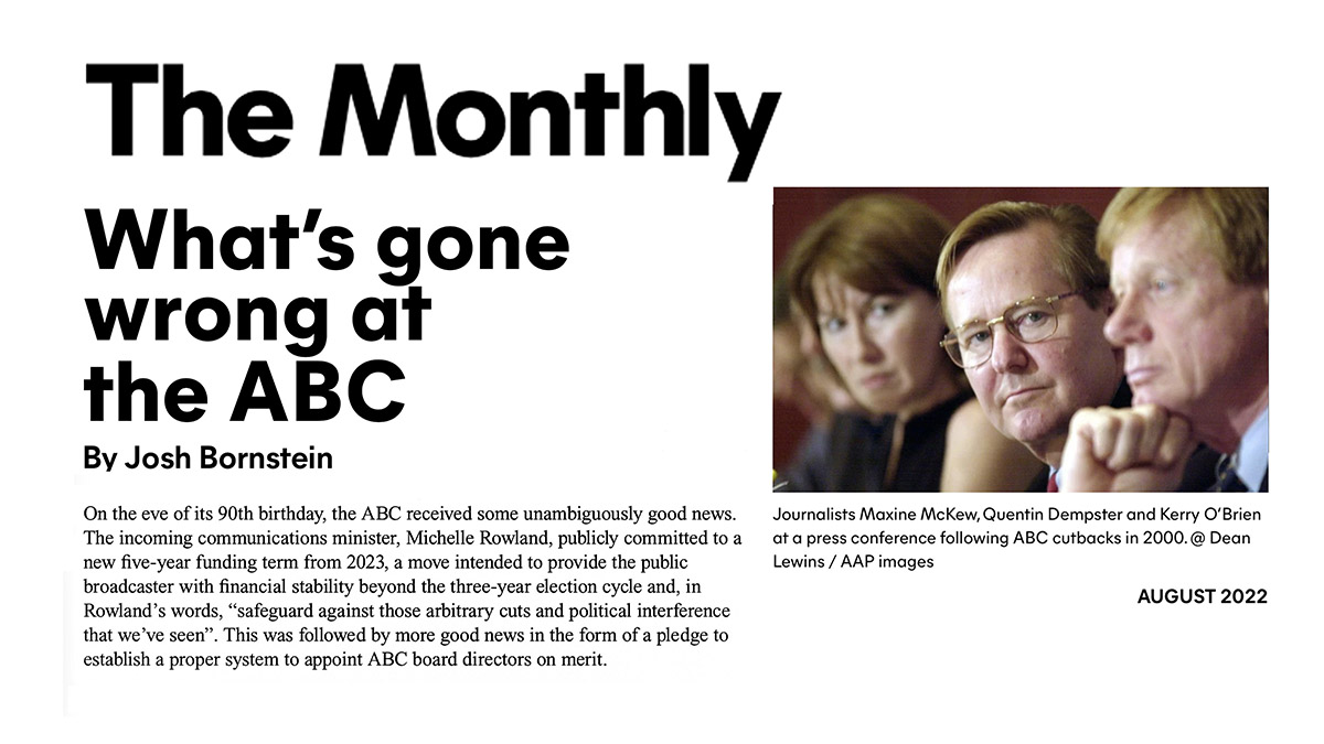Whats wrong with ABC Monthly